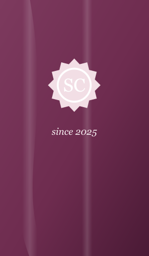 Satin Cradle emblem on plum satin